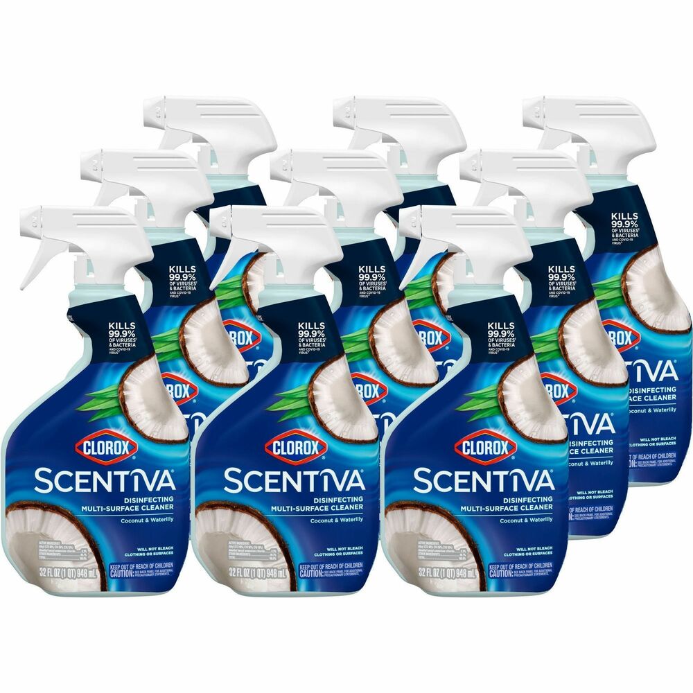 Image of Clorox Company Cleaner,Multisurface,Coconut/Waterlily,Spray,32 oz,9/CT,CL