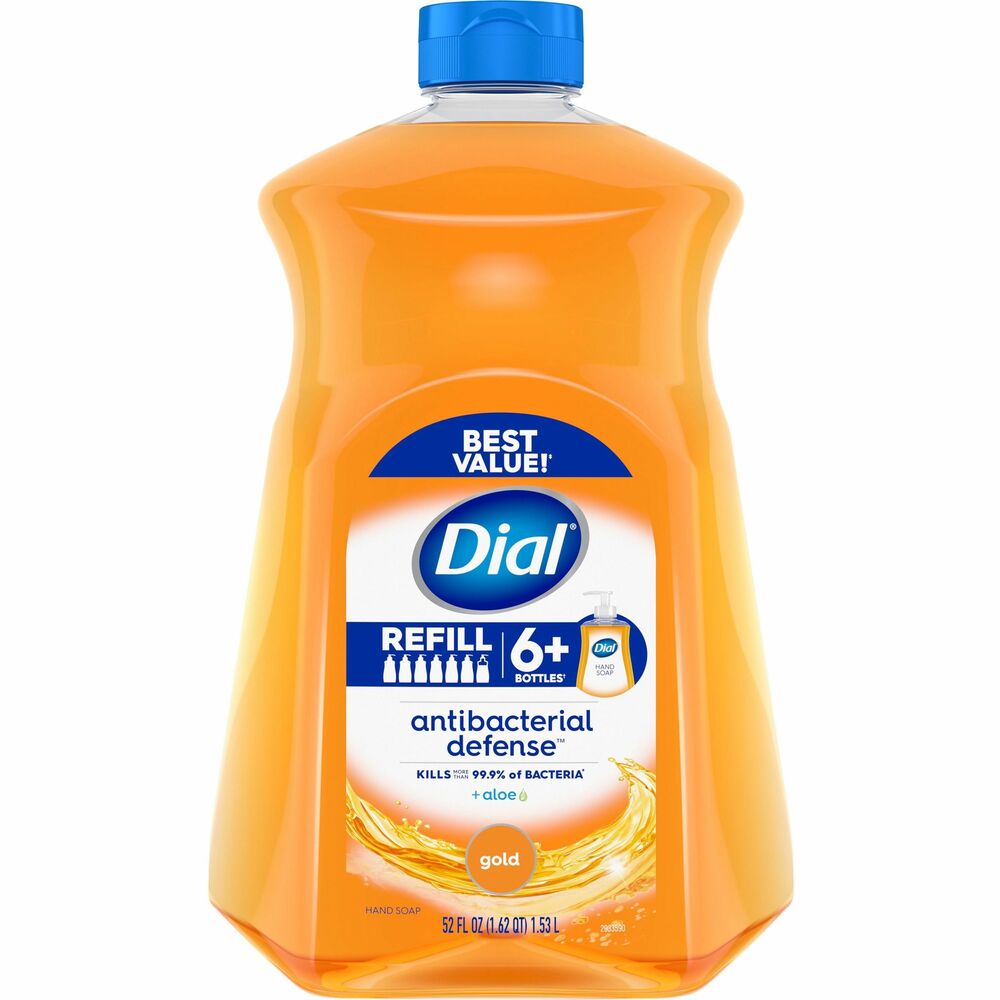 Image of Dial Corporation Hand Soap,Antibacterial,Liquid,Gold,52oz,Orange