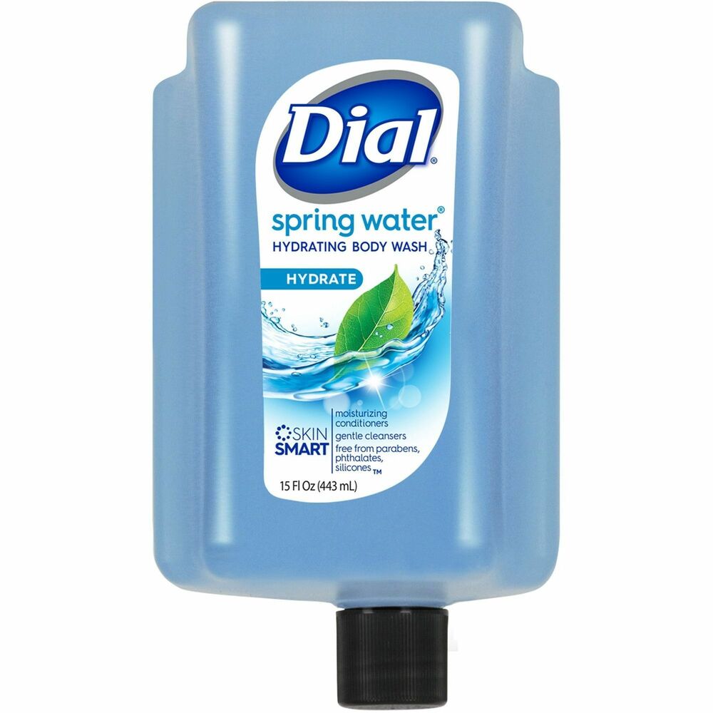 Image of Dial Corporation Body Wash,Refill Bottle,Versa,SpringWater,15oz,6/CT,BE
