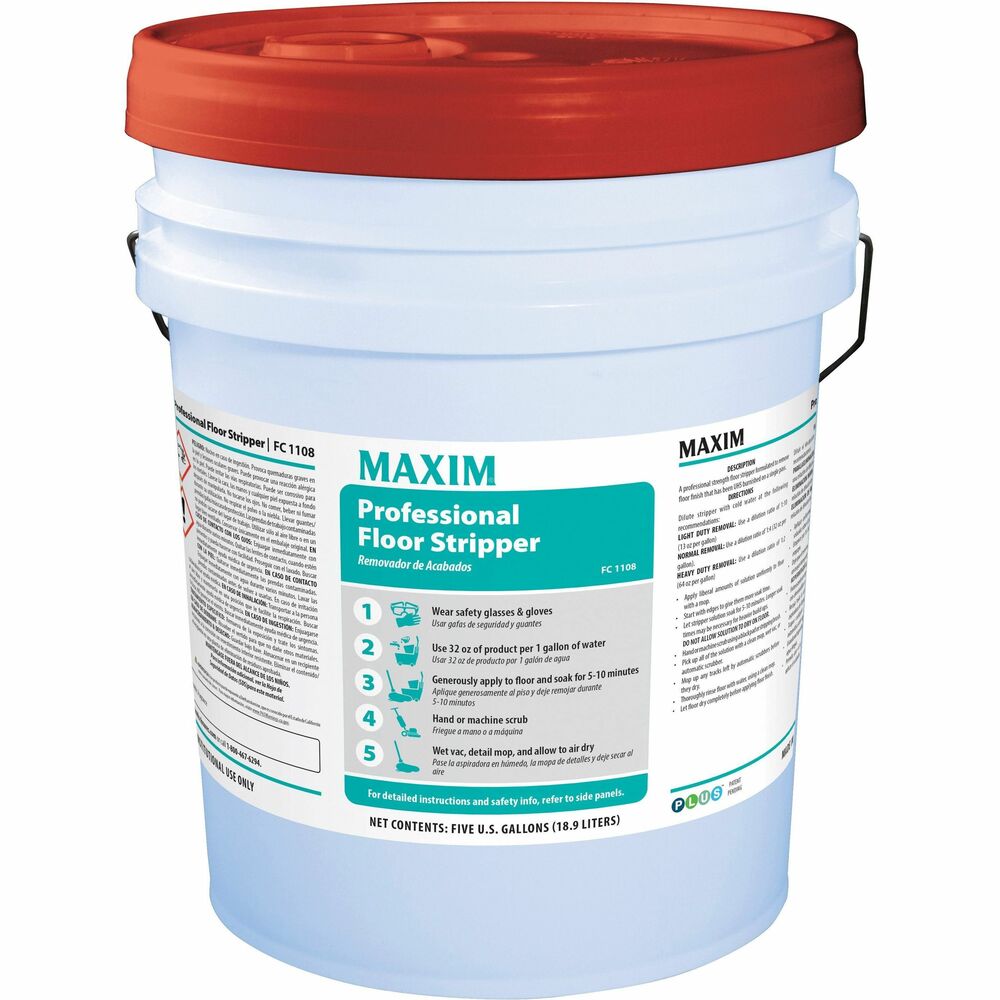 Image of Midlab Inc Floor Stripper,Concentated,Pro,Citrus,5 Gallon,White