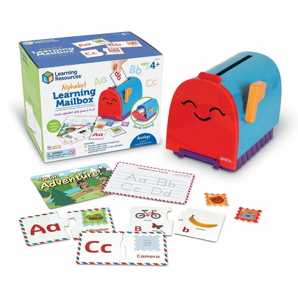 Image of Learning Resources Learning Mailbox,Alphabet,26 Letters,MI