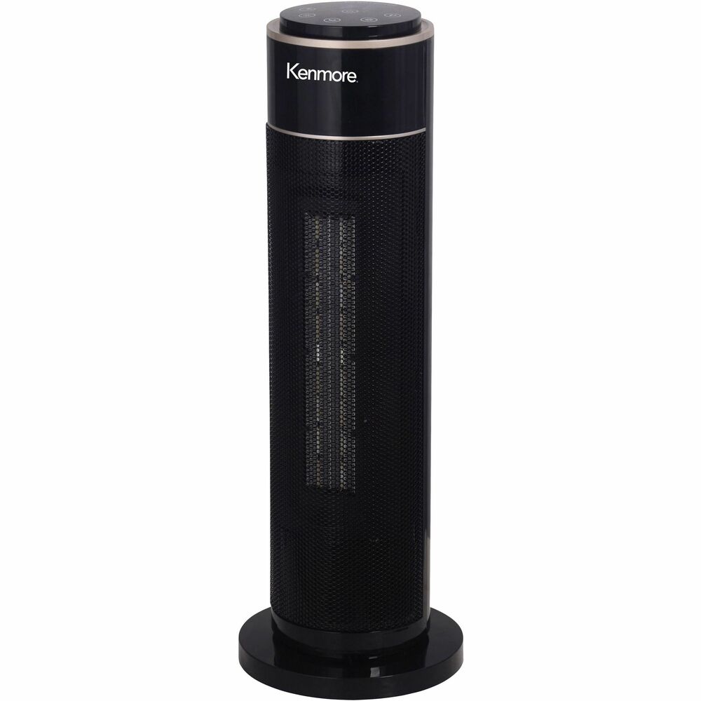 Image of ESM Heater,Tower,Oscillating,2 Settings,Remote,Timer,21"H,BK