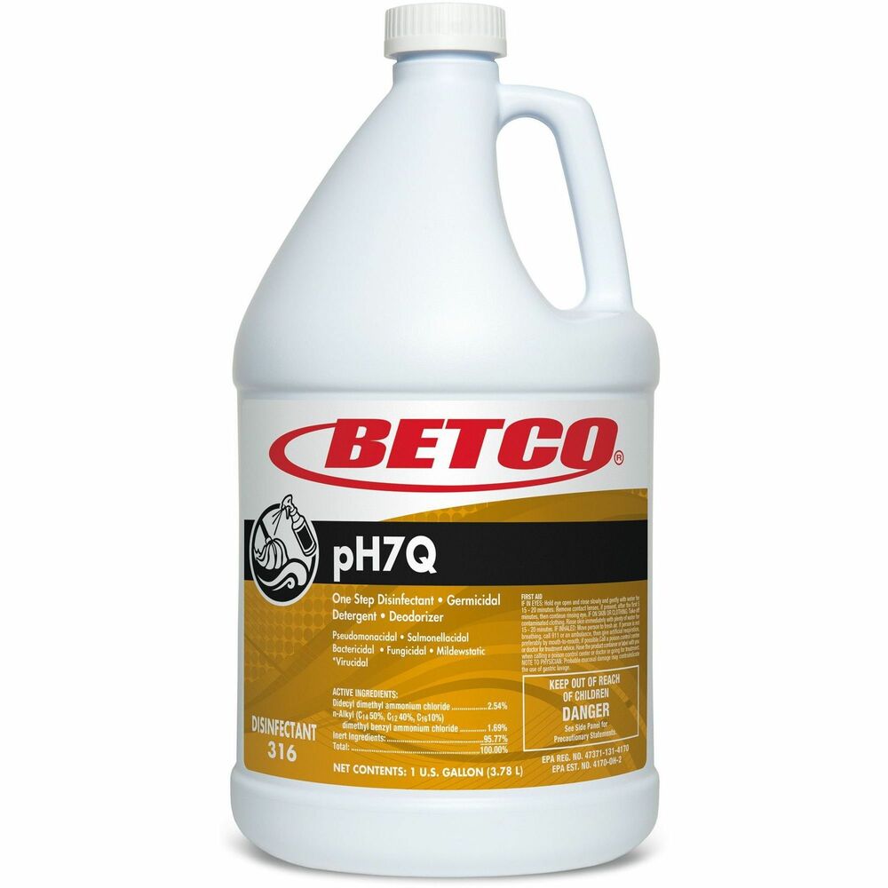 Image of Betco Corporation Disinfectant,f/COVID-19,Neutral PH,1 Gal,4/CT,Light Amber