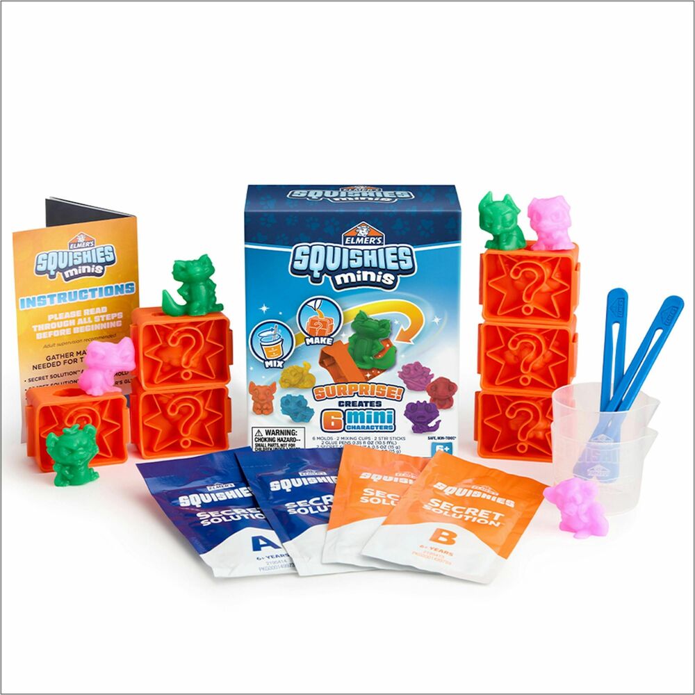 Image of Elmer's Squishies Minis Kit,w/Mystery Molds/Mixing Solution,AST