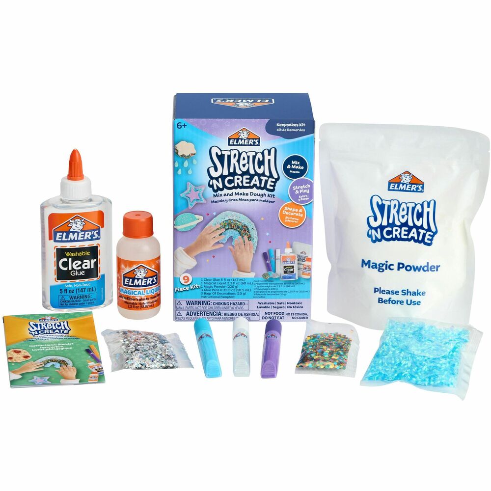 Image of Elmer's Dough Kit,Stretch 'N Create,Keepsakes,9 Piece,Multi