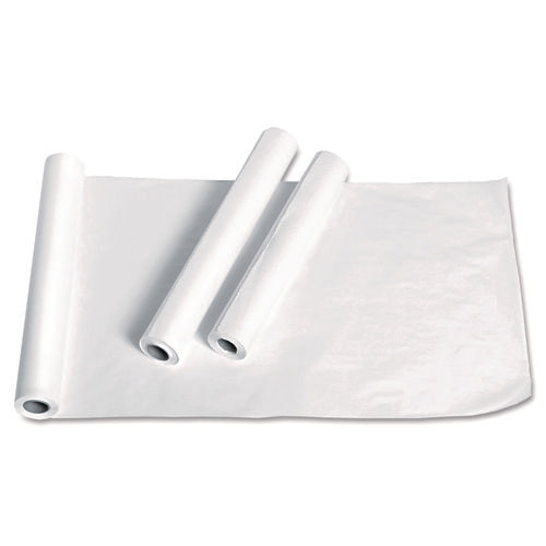 Image of Medline Exam Table Paper, Deluxe Smooth, 18" X 225 Ft, White, 12 Rolls/carton