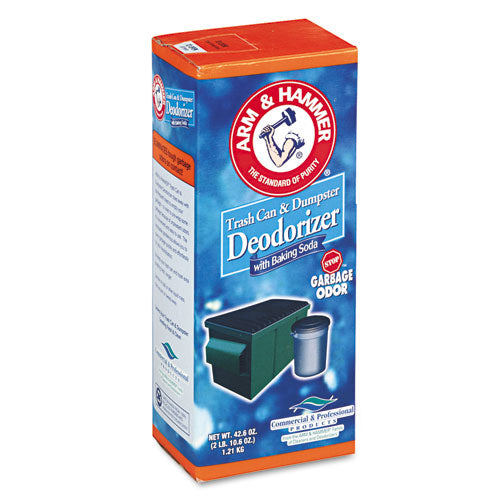 Image of Arm & Hammer Trash Can and Dumpster Deodorizer, Sprinkle Top, Original, 42.6 oz Powder