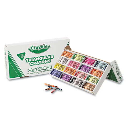 Image of Crayola® Classpack Triangular Crayons, 16 Colors, 256/carton