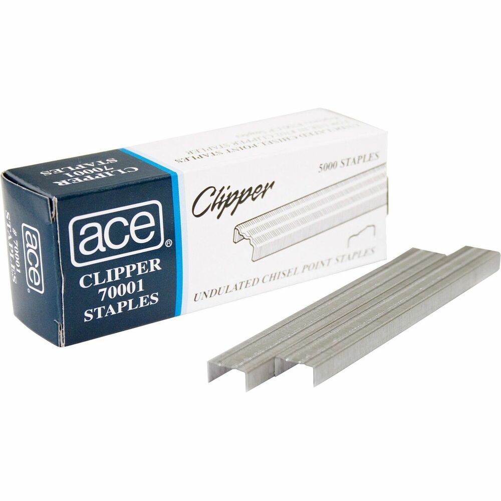 Image of Ace Office Products Staples, Undulated, For 07020 Clipper Plier, 5000/BX