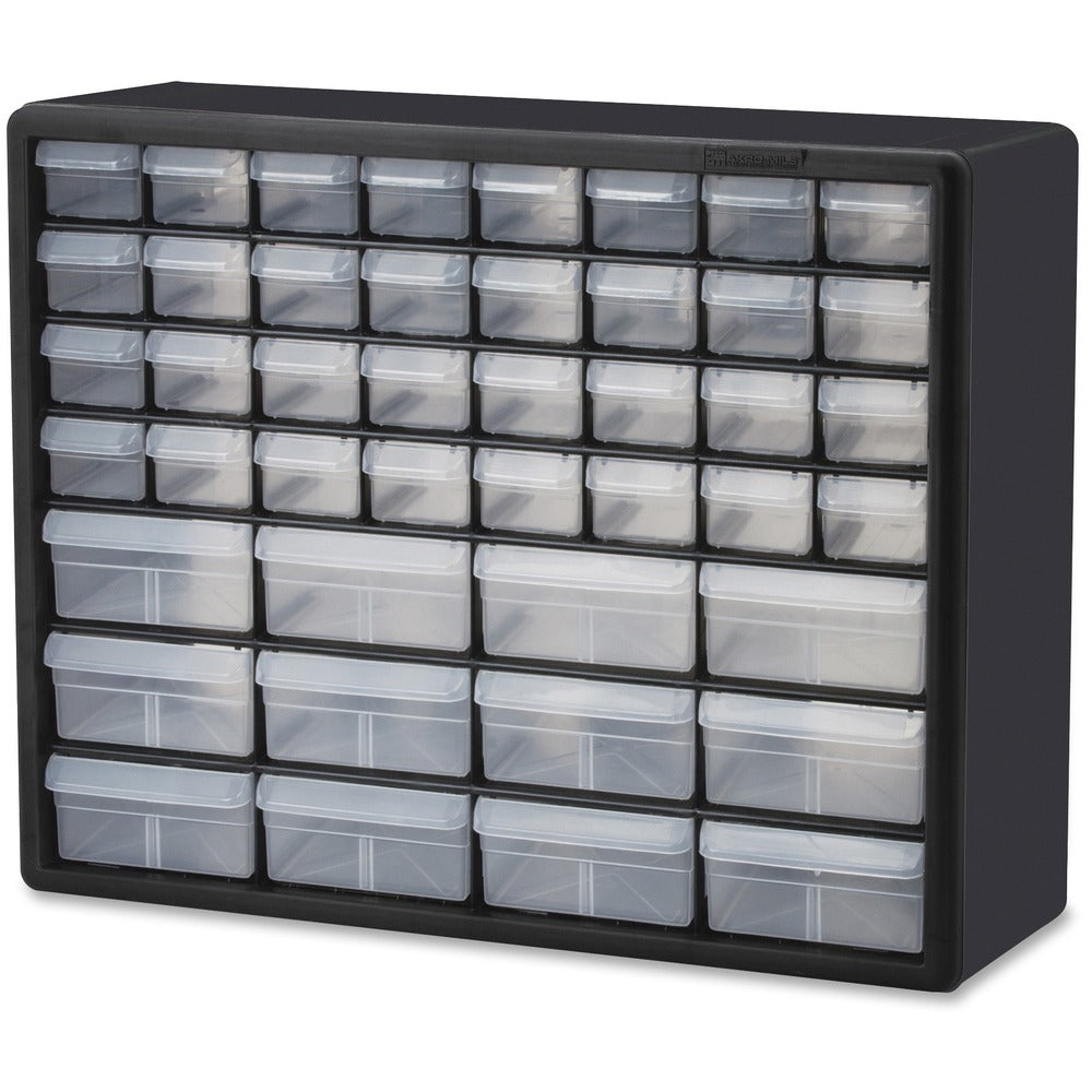 Image of Akro-Mils Storage Cabinet,44 Drawers,20"x6-3/8"x15-13/16",BK/GY