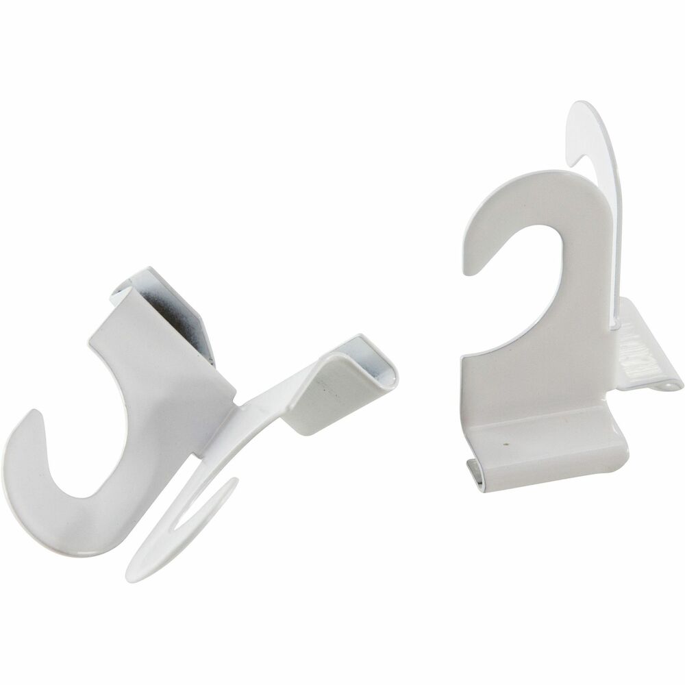 Image of Baumgartens Suspended Ceiling Hooks, 2" Long, 2/PK, White