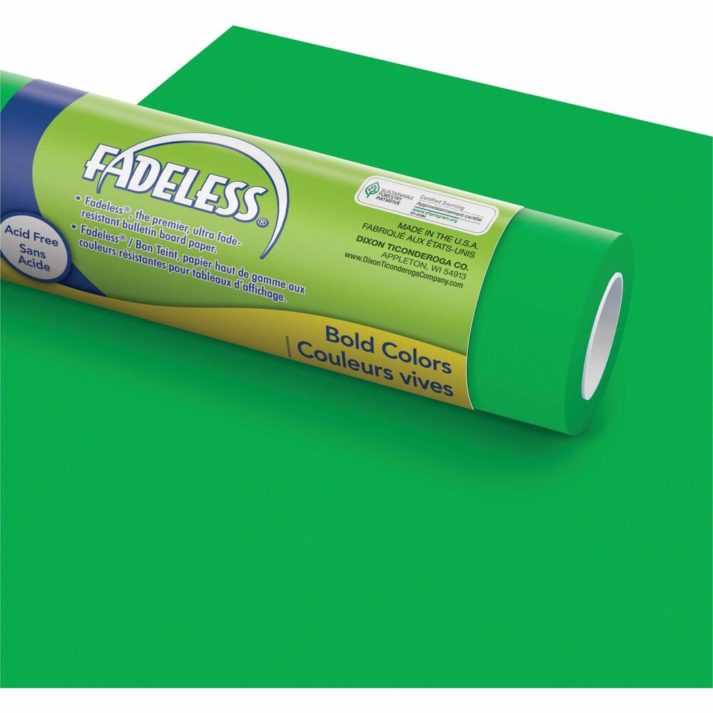 Image of Pacon Art Paper Roll, Fadeless, 48" x 50', 50 lb, Apple Green
