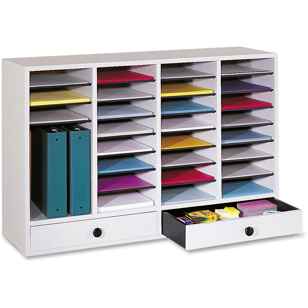 Image of Safco Adjust Organizer,39-1/4"x11-3/4"x25-1/4",32 Compartment,Gray