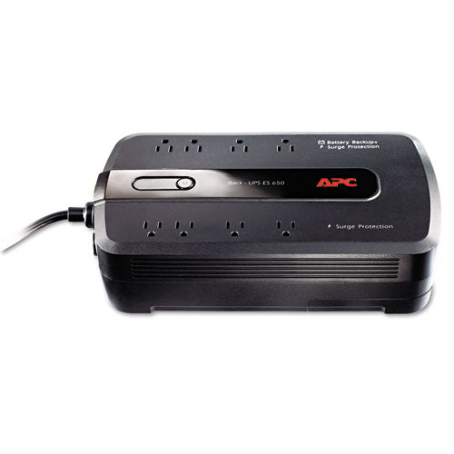 Image of APC® BE650G1 Back-UPS ES 650 Battery Backup System, 8 Outlets, 650 VA, 340 J