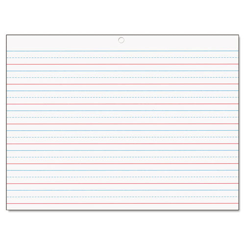 Image of Pacon® Multi-Sensory Handwriting Tablet, 5/8" Long Rule, 8 X 10.5, 40/pad