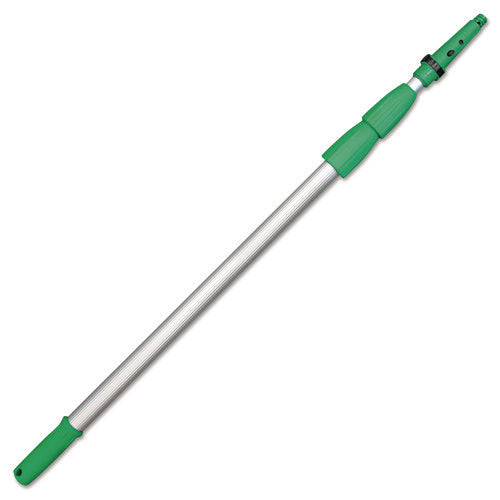 Image of Unger® Opti-Loc Extension Pole, 18 Ft, Three Sections, Green/silver