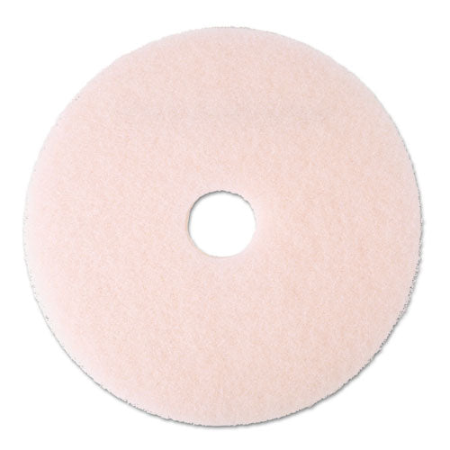Image of 3M Ultra High-Speed Eraser Floor Burnishing Pad 3600, 20" Diameter, Pink, 5/carton
