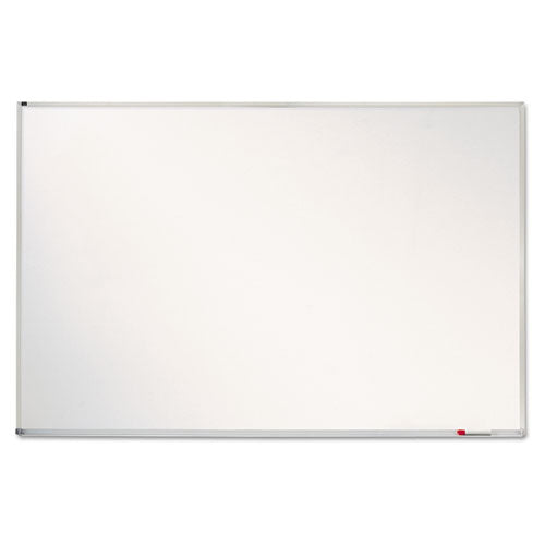 Image of Quartet® Porcelain Magnetic Whiteboard, 72" x 48", White Surface, Satin Aluminum Frame