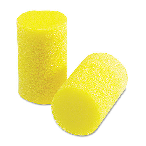 Image of 3M E-A-R Classic Small Earplugs in Pillow Paks, Cordless, PVC Foam, Yellow, 200 Pairs/Box