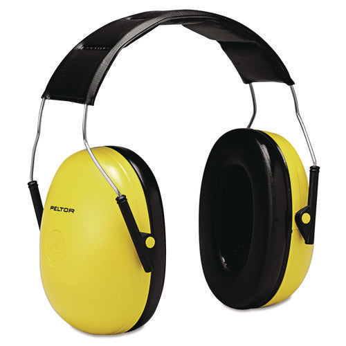 Image of 3M Optime 98 H9a Earmuffs, 25 Db Nrr, Yellow/black