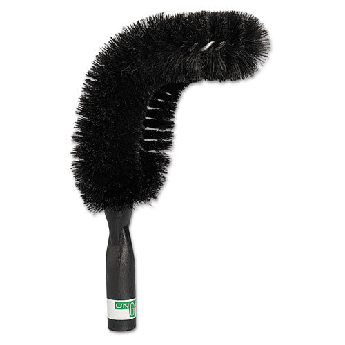 Image of Unger® StarDuster Pipe Brush, Green Polypropylene Bristles, 7.5" Brush, 6" Black Plastic Handle
