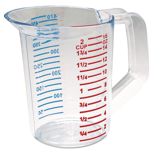 Image of Rubbermaid® Commercial Bouncer Measuring Cup, 16 oz, Plastic, Clear