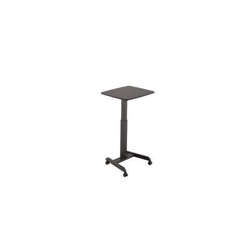 Image of Kantek Mobile Sit-to-Stand Desk, 23.5 x 20.5 x 29.75 to 44.25, Black