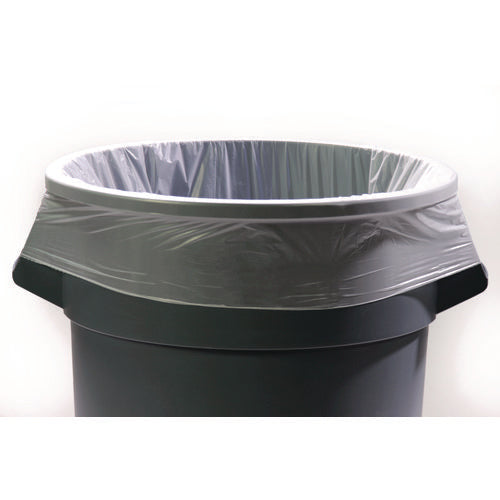 Image of AccuFit® Linear Low Density Can Liners With Accufit Sizing, 55 Gal, 0.9 Mil, 40" X 53", Clear, 50/box