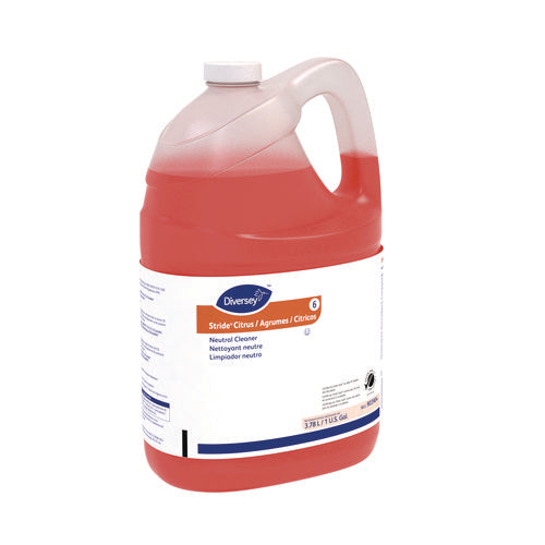 Image of Diversey Stride Neutral Cleaner, Citrus, 1 Gal, 4 Bottles/carton