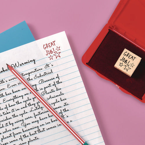 Image of Carter's Pre-Inked Felt Stamp Pad, 4.25" x 2.75", Red