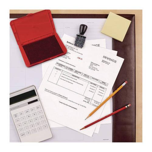 Image of Carter's Pre-Inked Felt Stamp Pad, 4.25" x 2.75", Red