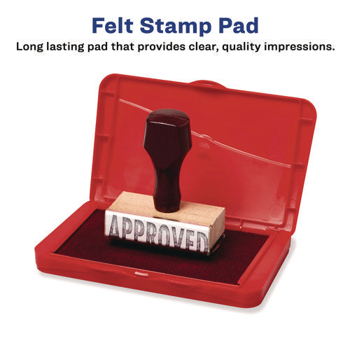 Image of Carter's Pre-Inked Felt Stamp Pad, 4.2"5x 2.75", Black