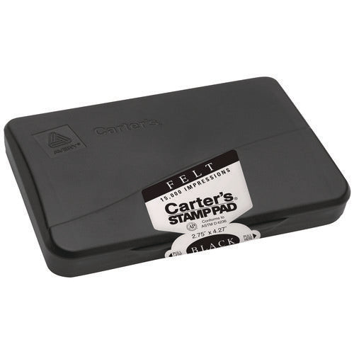 Image of Carter's Pre-Inked Felt Stamp Pad, 4.2"5x 2.75", Black