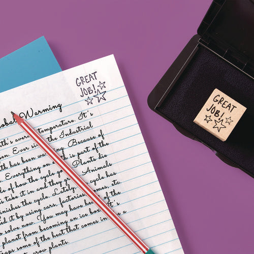 Image of Carter's Pre-Inked Foam Stamp Pad, 4.25" x 2.75", Black