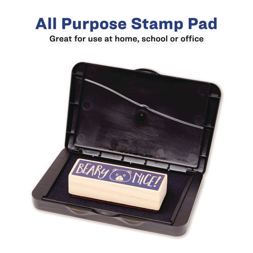 Image of Carter's Pre-Inked Foam Stamp Pad, 4.25" x 2.75", Black