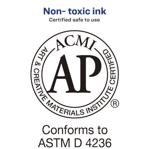 Image of Carter's Pre-Inked Foam Stamp Pad, 4.25" x 2.75", Black