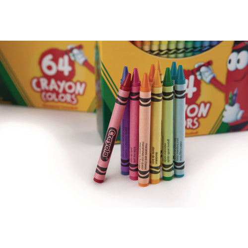 Image of Crayola® Classic Color Crayons In Flip-Top Pack With Sharpener, 64 Colors/pack