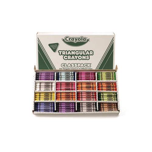 Image of Crayola® Classpack Triangular Crayons, 16 Colors, 256/carton