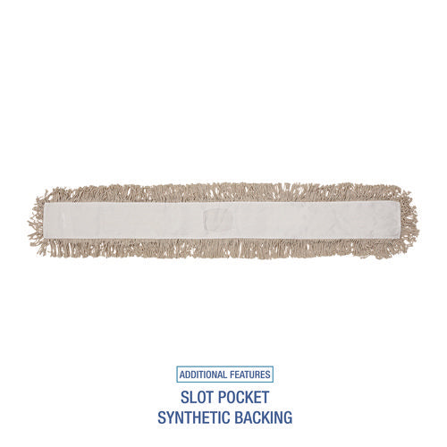 Image of Boardwalk® Mop Head, Dust, Cotton, 48 X 3, White