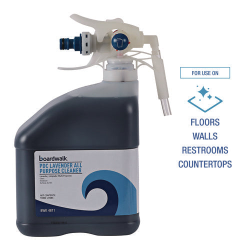 Image of Boardwalk® PDC All Purpose Cleaner, Lavender Scent, 3 L Bottle, 2/Carton