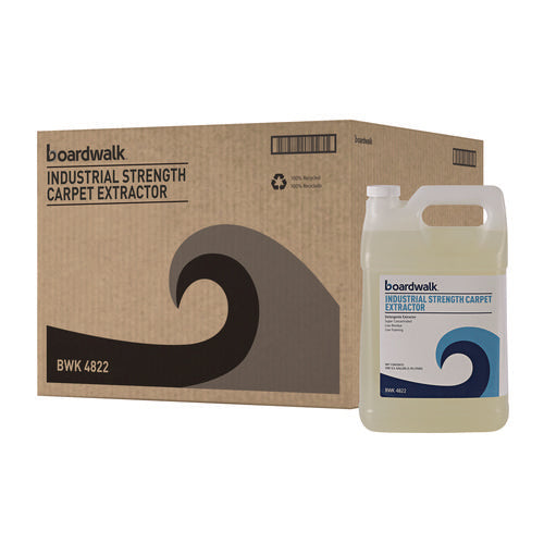 Image of Boardwalk® Industrial Strength Carpet Extractor, Clean Scent, 1 Gal Bottle, 4/carton
