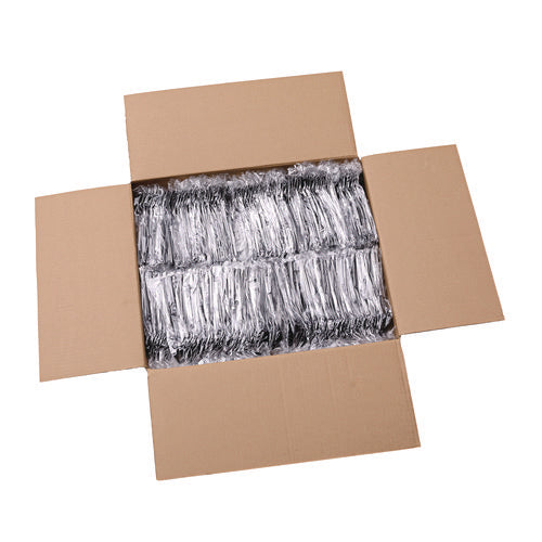 Image of Boardwalk® Heavyweight Wrapped Polystyrene Cutlery, Soup Spoon, Plastic, Black, 1,000/Carton