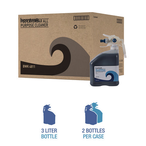 Image of Boardwalk® PDC All Purpose Cleaner, Lavender Scent, 3 L Bottle, 2/Carton