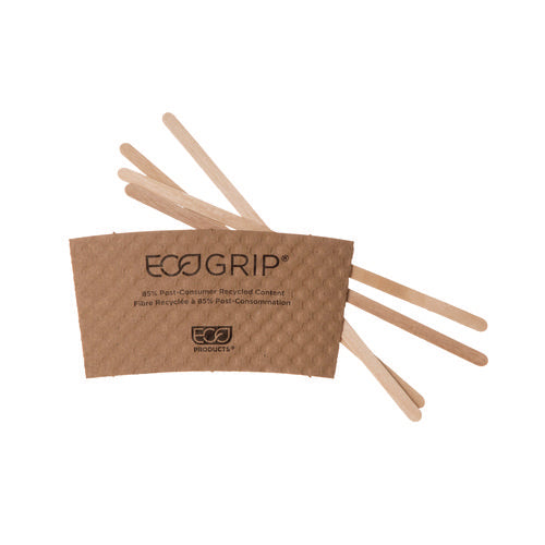 Image of Eco-Products® Renewable Wooden Stir Sticks, 7", 1,000/pack, 10 Packs/carton