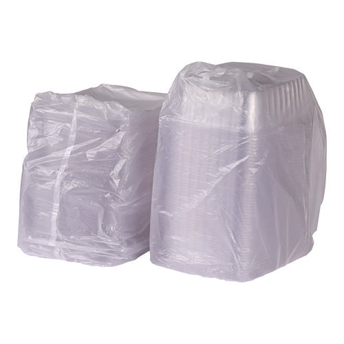 Image of Eco-Products® Renewable and Compostable Rectangular Deli Containers, 48 oz, 8 x 6 x 2, Clear, Plastic, 50/Pack, 4 Packs/Carton