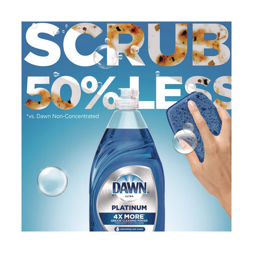Image of Dawn® Platinum Liquid Dish Detergent, Refreshing Rain, 54.8 oz Bottle, 2/Pack