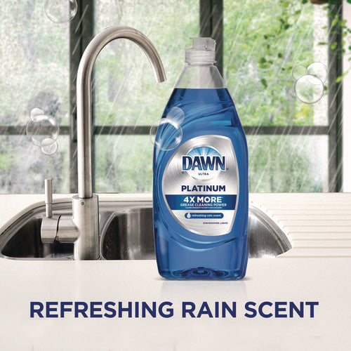 Image of Dawn® Platinum Liquid Dish Detergent, Refreshing Rain, 54.8 oz Bottle, 2/Pack