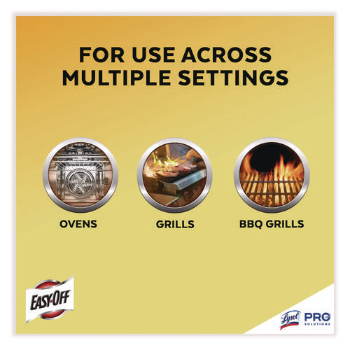 Image of Professional EASY-OFF® Fume Free Max Oven Cleaner, Foam, Lemon, 24 Oz Aerosol Spray, 6/carton