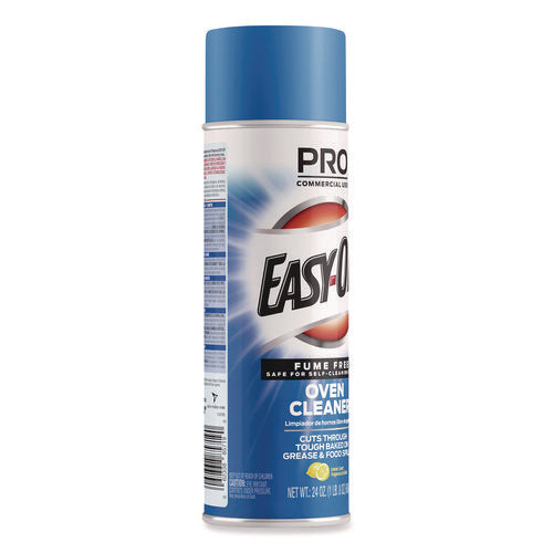 Image of Professional EASY-OFF® Fume Free Max Oven Cleaner, Foam, Lemon, 24 Oz Aerosol Spray, 6/carton