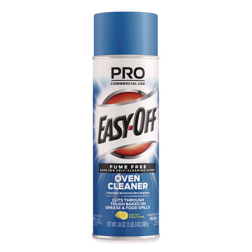 Image of Professional EASY-OFF® Fume Free Max Oven Cleaner, Foam, Lemon, 24 Oz Aerosol Spray, 6/carton